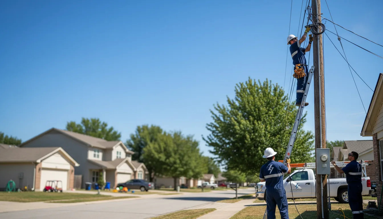 Residential electrician providing installation services in Marathon, WI